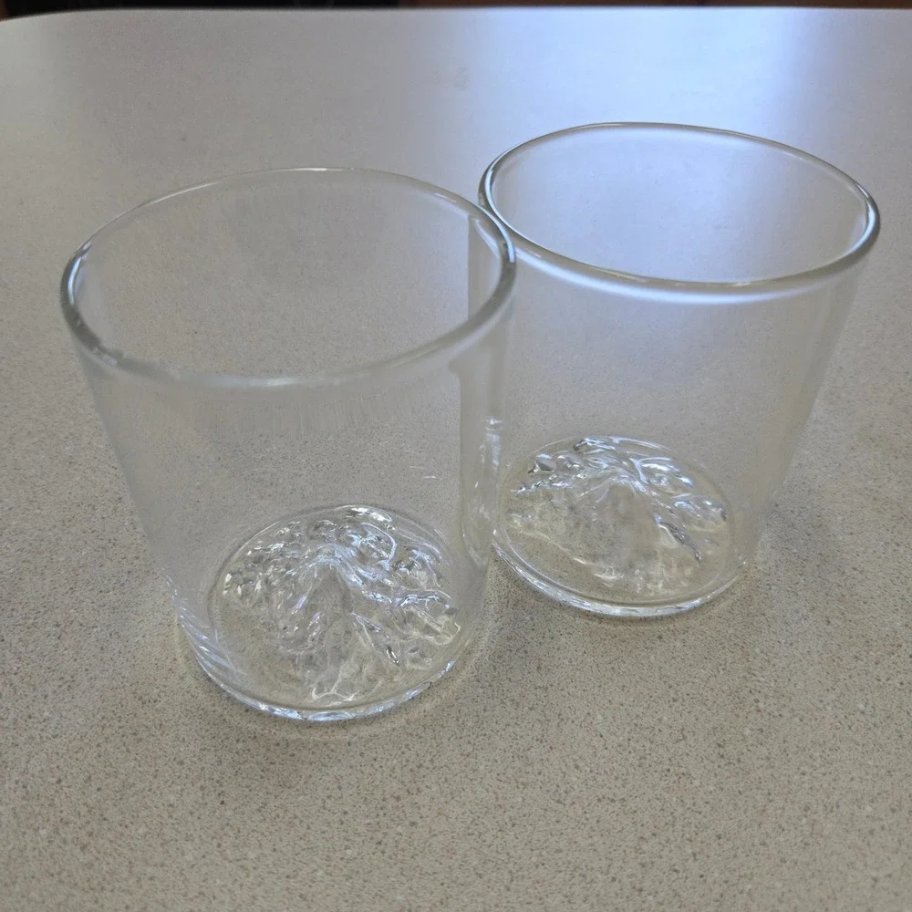 Huckberry x‎ High West Whiskey Rocks Glass Set of 2 Barware Clear Mountain Range